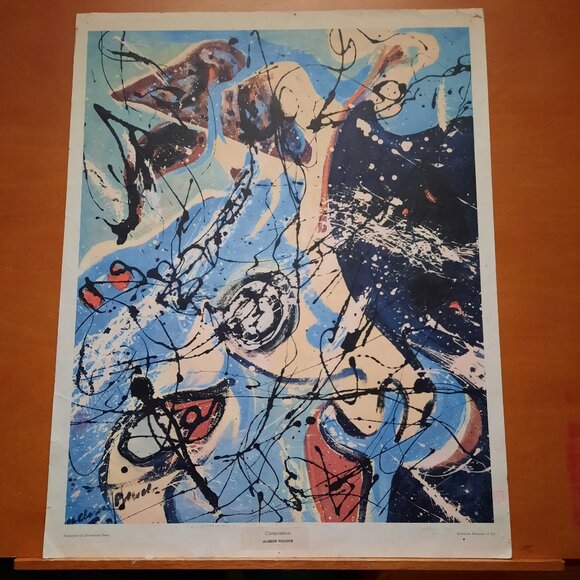 Art Print, "Composition" by Jackson Pollock - Picture 1 of 3